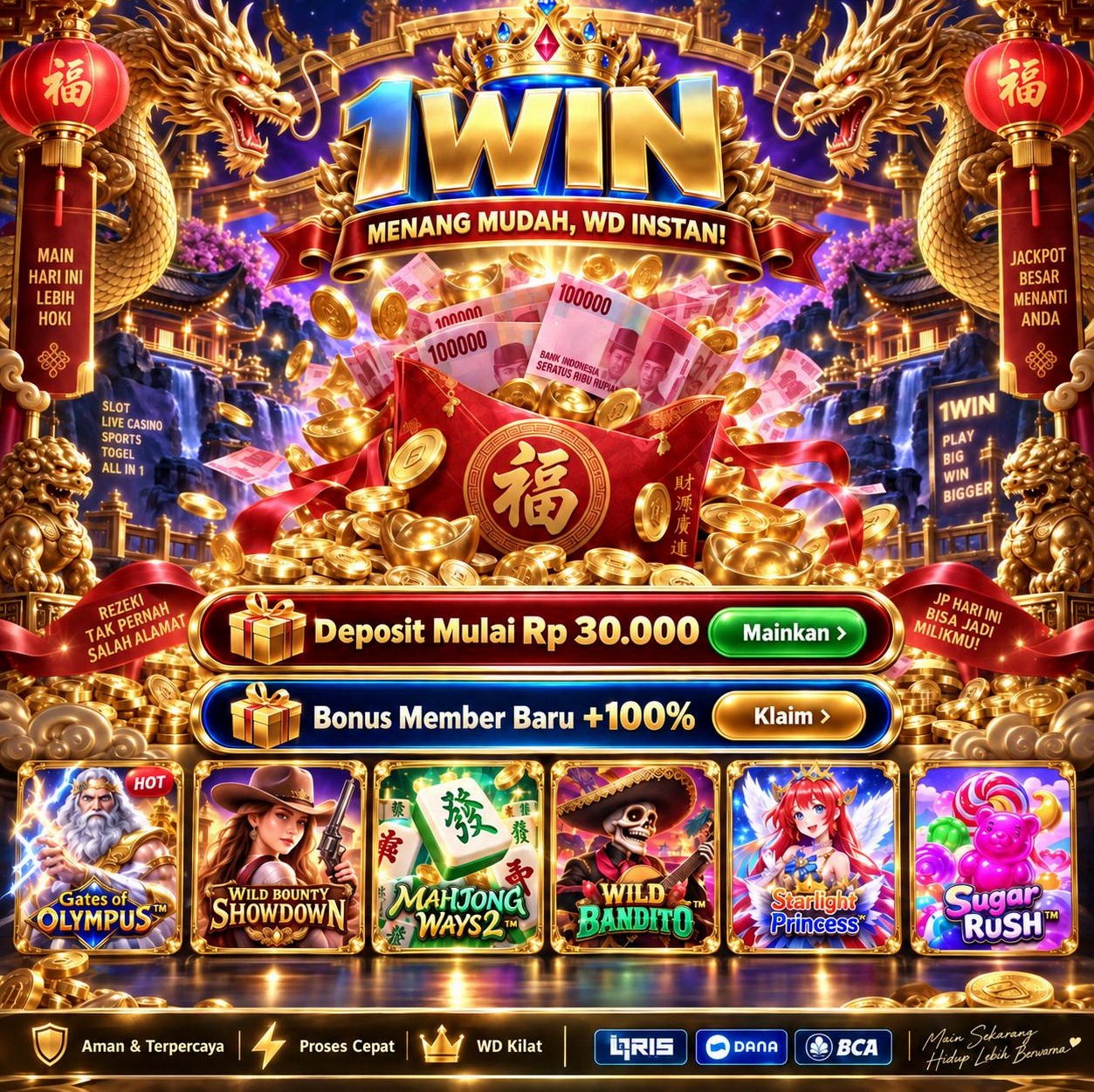 1WIN - Destinasi Slot Online Indonesia dengan Ragam Tema Menarik